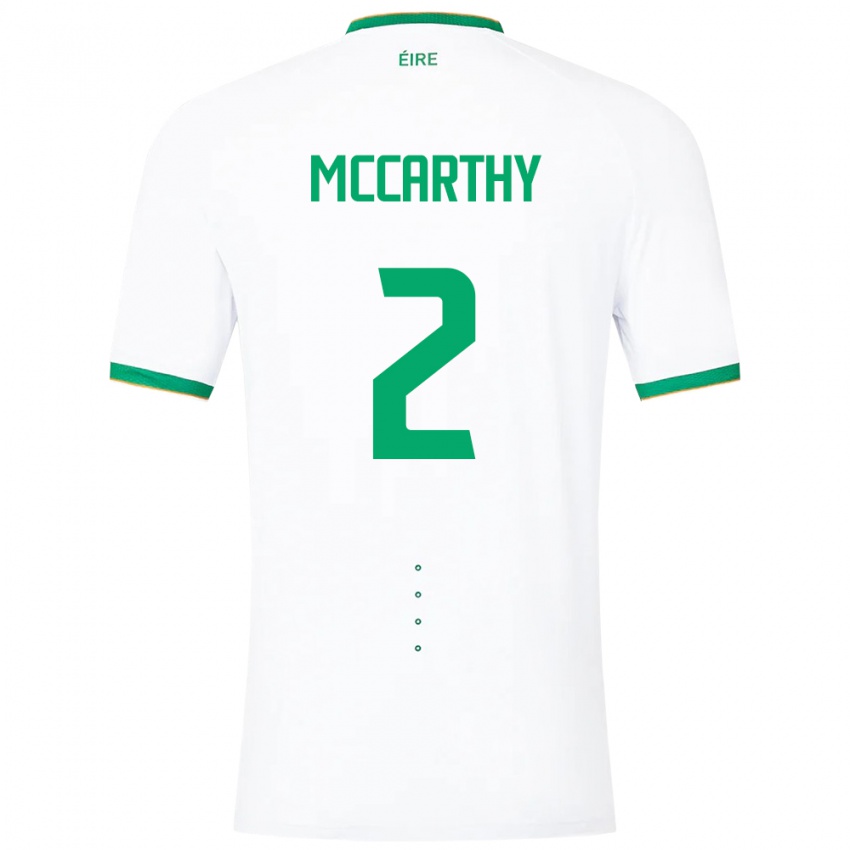 Herren Irische Savannah Mccarthy #2 Weiß Auswärtstrikot Trikot 24-26 T-Shirt