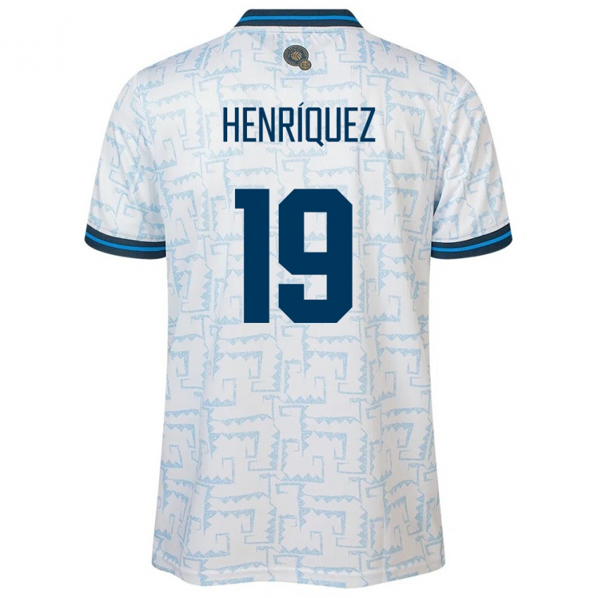Herren El Salvador Alejandro Henríquez #19 Weiß Auswärtstrikot Trikot 24-26 T-Shirt