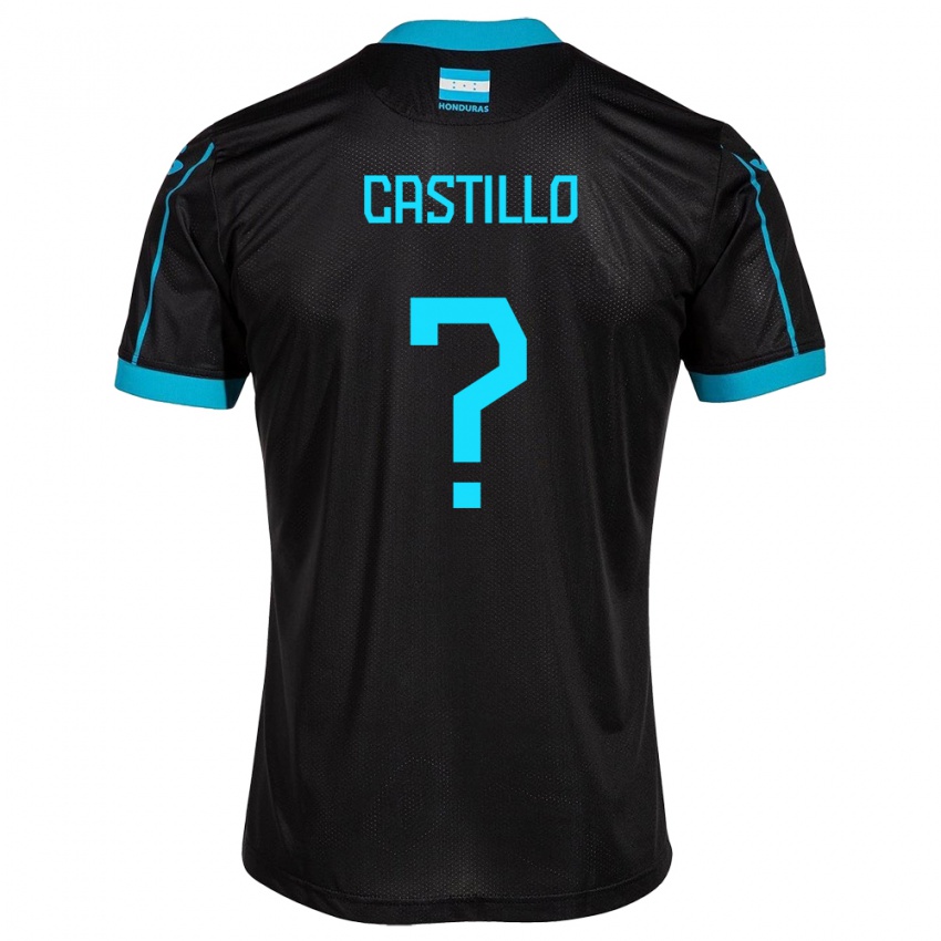 Herren Honduras Jeferson Castillo #0 Schwarz Auswärtstrikot Trikot 24-26 T-Shirt