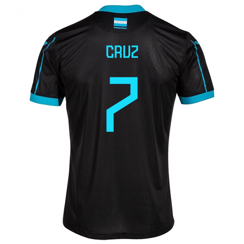 Herren Honduras Nixon Cruz #7 Schwarz Auswärtstrikot Trikot 24-26 T-Shirt