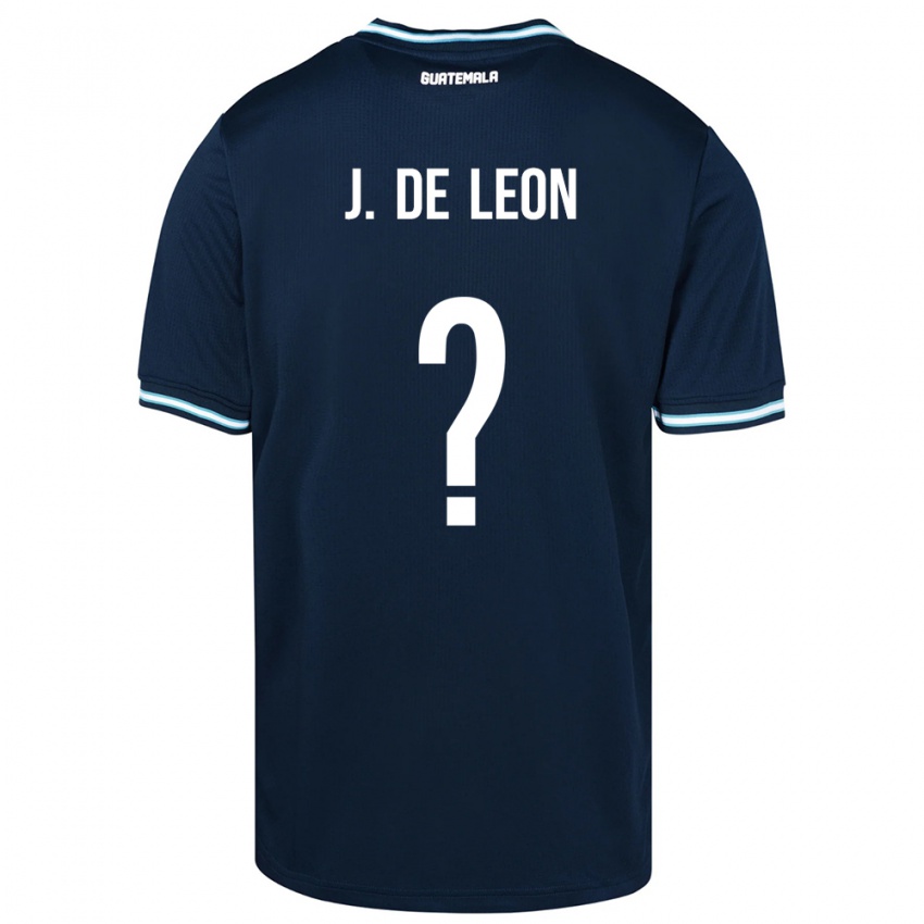 Herren Guatemala Jose De Leon #0 Blau Auswärtstrikot Trikot 24-26 T-Shirt