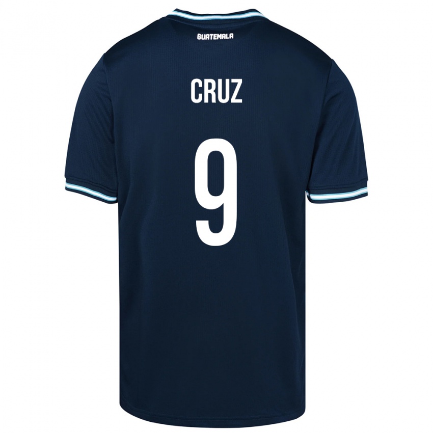 Herren Guatemala Celsa Cruz #9 Blau Auswärtstrikot Trikot 24-26 T-Shirt
