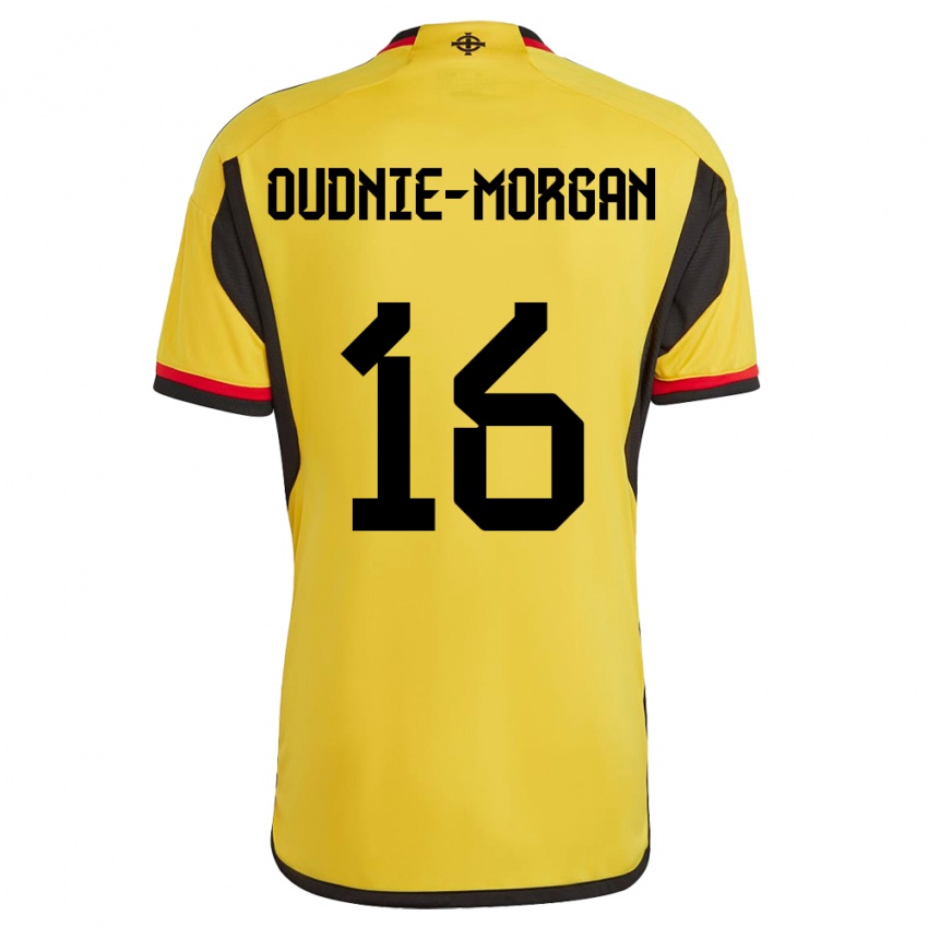 Herren Nordirland Rio Oudnie-Morgan #16 Weiß Auswärtstrikot Trikot 24-26 T-Shirt