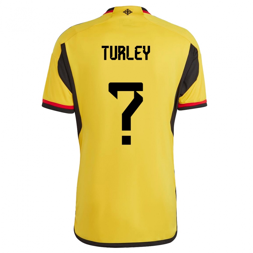 Herren Nordirland Francis Turley #0 Weiß Auswärtstrikot Trikot 24-26 T-Shirt