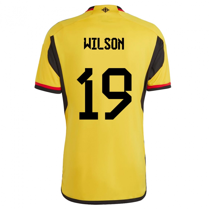 Herren Nordirland Emily Wilson #19 Weiß Auswärtstrikot Trikot 24-26 T-Shirt