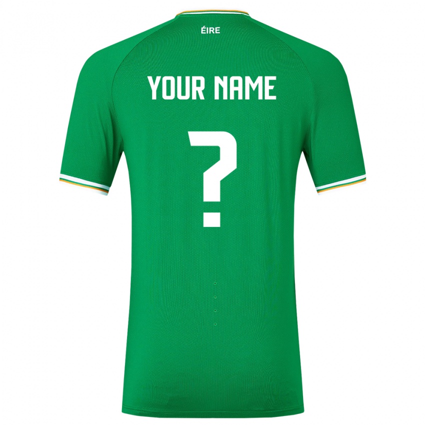 Damen Irische Ihren Namen #0 Grün Heimtrikot Trikot 24-26 T-Shirt