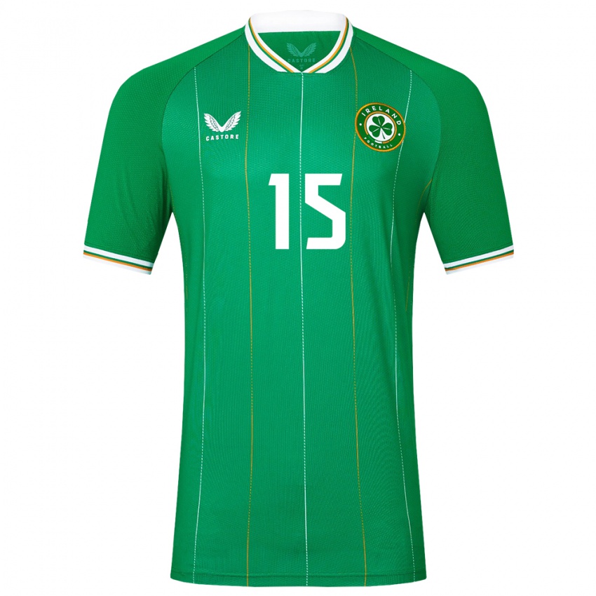 Damen Irische Oisín Gallagher #15 Grün Heimtrikot Trikot 24-26 T-Shirt