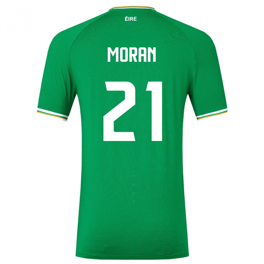 Damen Irische Andy Moran #21 Grün Heimtrikot Trikot 24-26 T-Shirt