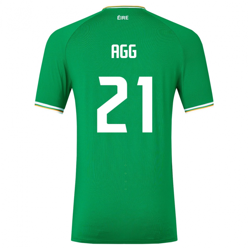 Damen Irische Lily Agg #21 Grün Heimtrikot Trikot 24-26 T-Shirt