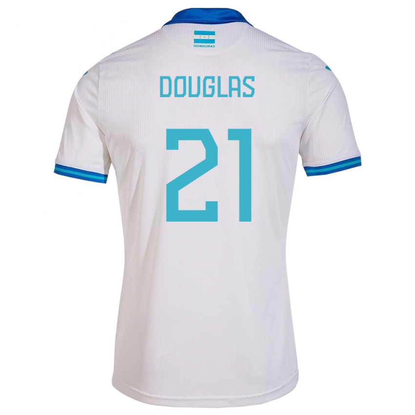 Damen Honduras Douglas Martínez #21 Weiß Heimtrikot Trikot 24-26 T-Shirt