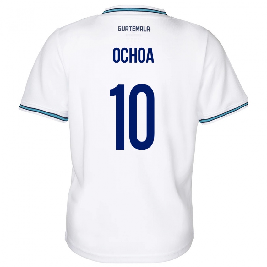 Damen Guatemala José Ochoa #10 Weiß Heimtrikot Trikot 24-26 T-Shirt