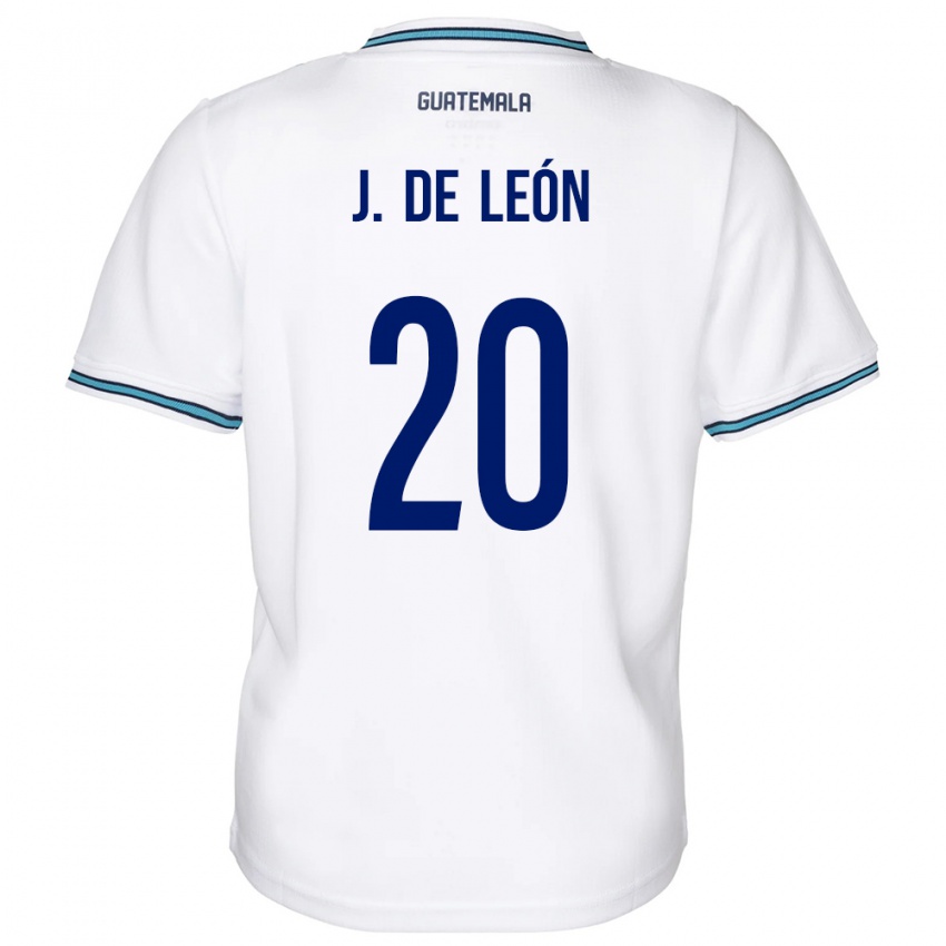 Damen Guatemala Jorge De León #20 Weiß Heimtrikot Trikot 24-26 T-Shirt