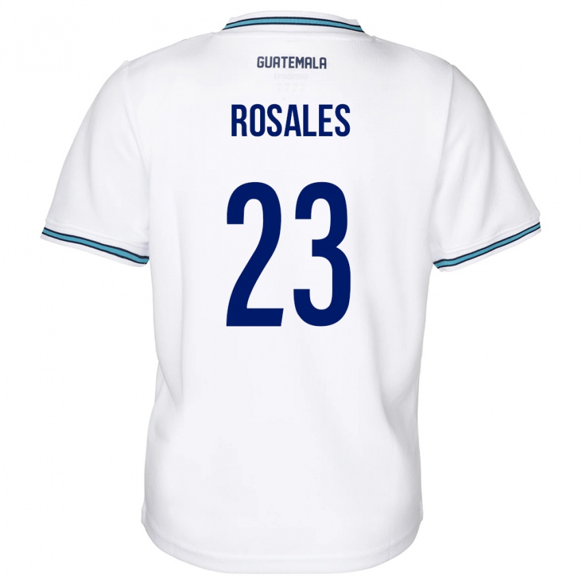 Damen Guatemala Yareni Rosales #23 Weiß Heimtrikot Trikot 24-26 T-Shirt