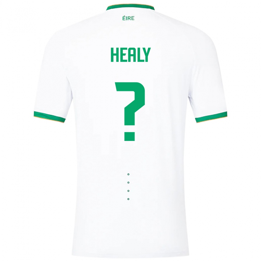 Damen Irische Matthew Healy #0 Weiß Auswärtstrikot Trikot 24-26 T-Shirt