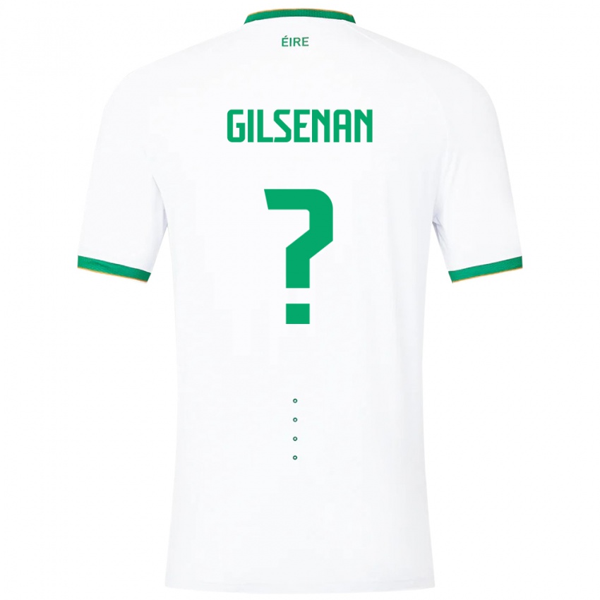 Damen Irische Zak Gilsenan #0 Weiß Auswärtstrikot Trikot 24-26 T-Shirt