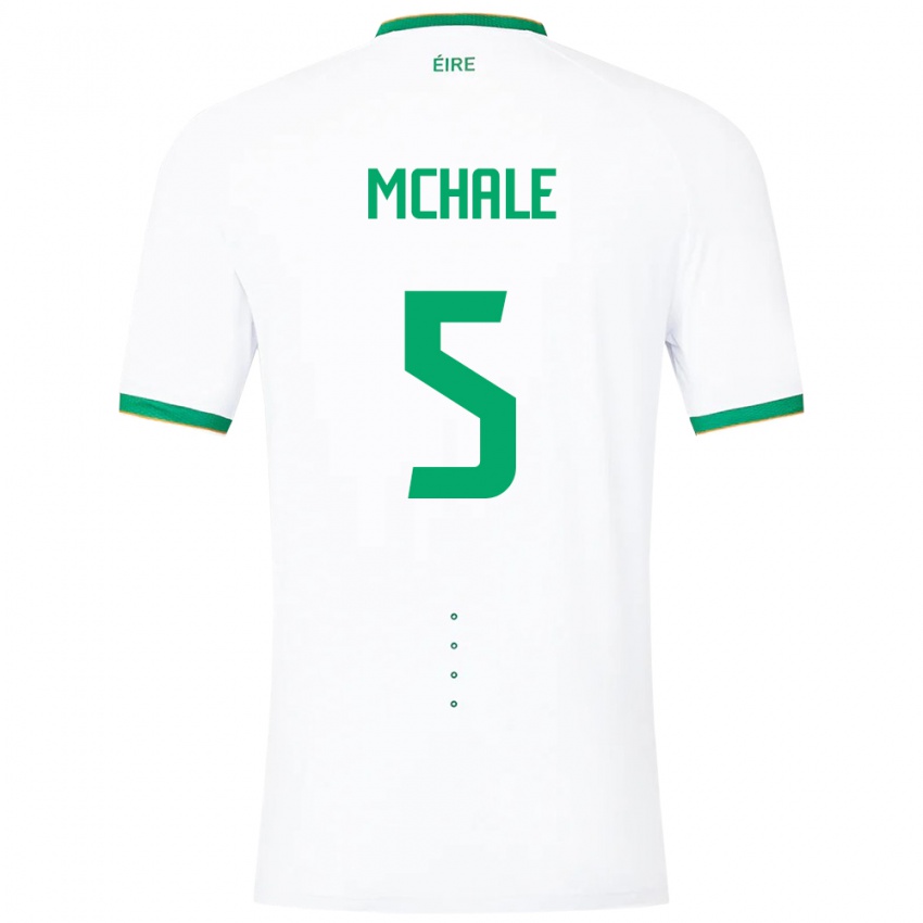 Damen Irische Sean Mchale #5 Weiß Auswärtstrikot Trikot 24-26 T-Shirt