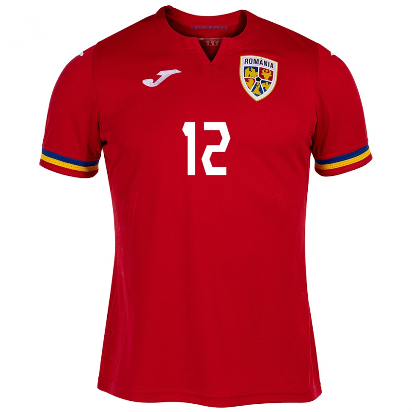 Damen Rumänische Horaţiu Moldovan #12 Rot Auswärtstrikot Trikot 24-26 T-Shirt