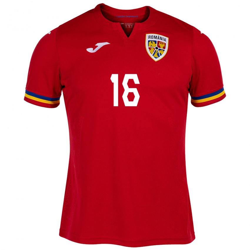 Damen Rumänische Ioana Bălăceanu #16 Rot Auswärtstrikot Trikot 24-26 T-Shirt