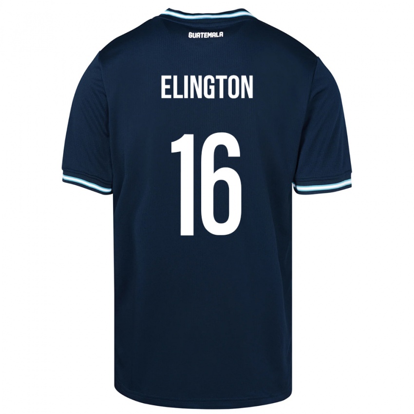 Damen Guatemala Elvi Elington #16 Blau Auswärtstrikot Trikot 24-26 T-Shirt