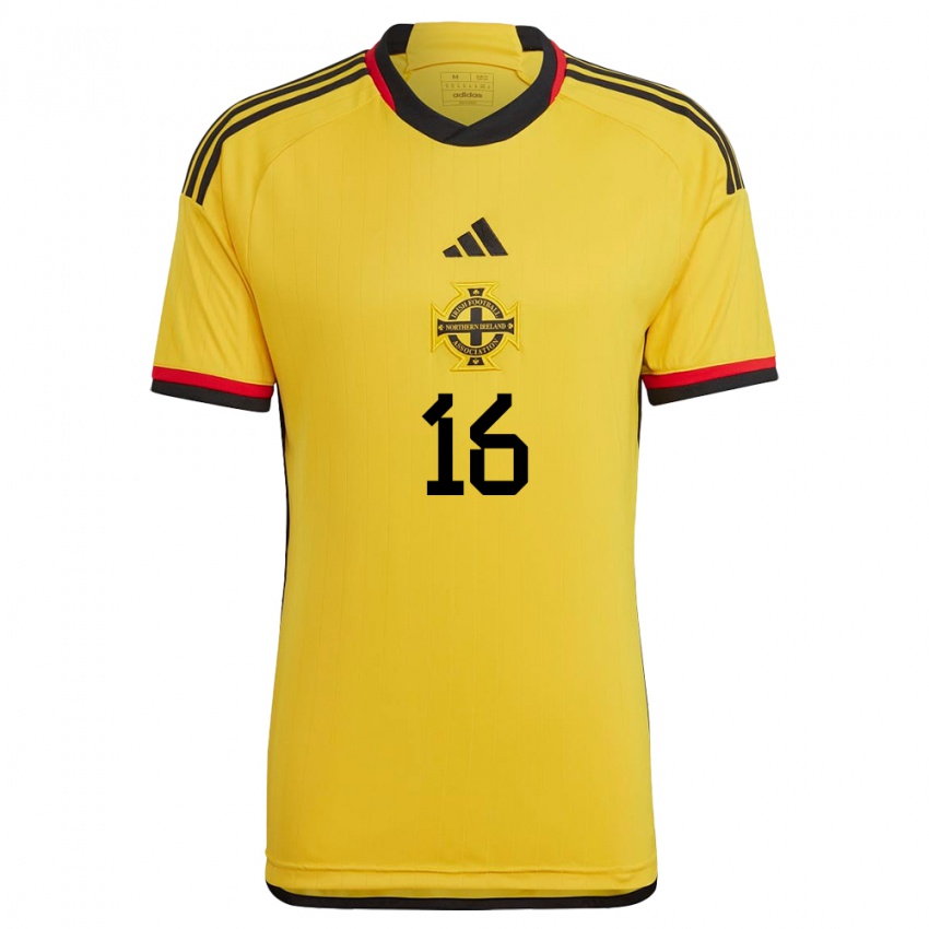 Damen Nordirland Dylan Stitt #16 Weiß Auswärtstrikot Trikot 24-26 T-Shirt