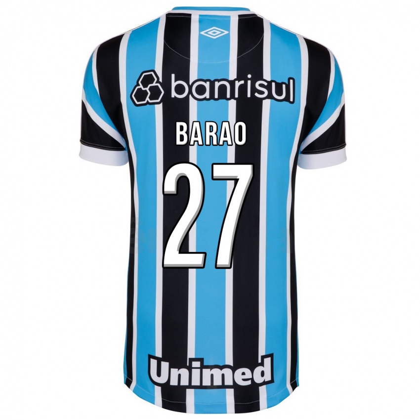 Kinder Dani Barão #27 Blau Heimtrikot Trikot 2023/24 T-Shirt