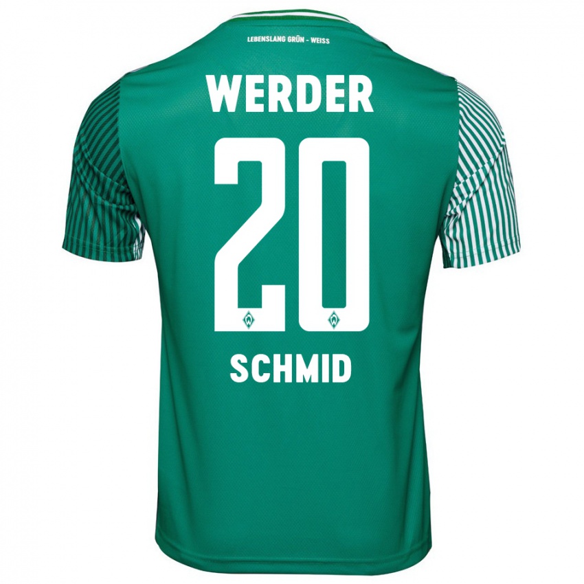 Kinder Romano Schmid #20 Grün Heimtrikot Trikot 2023/24 T-Shirt