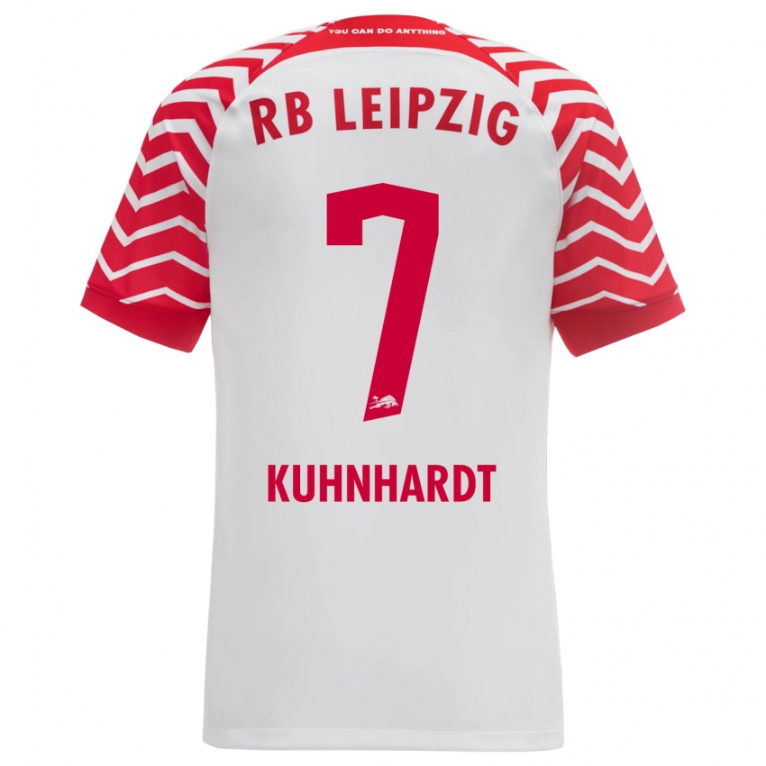 Kinder Paul Kühnhardt #7 Weiß Heimtrikot Trikot 2023/24 T-Shirt