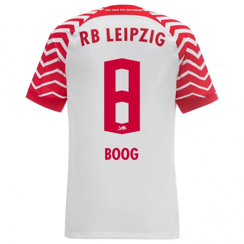 Kinder Miguel Boog #8 Weiß Heimtrikot Trikot 2023/24 T-Shirt