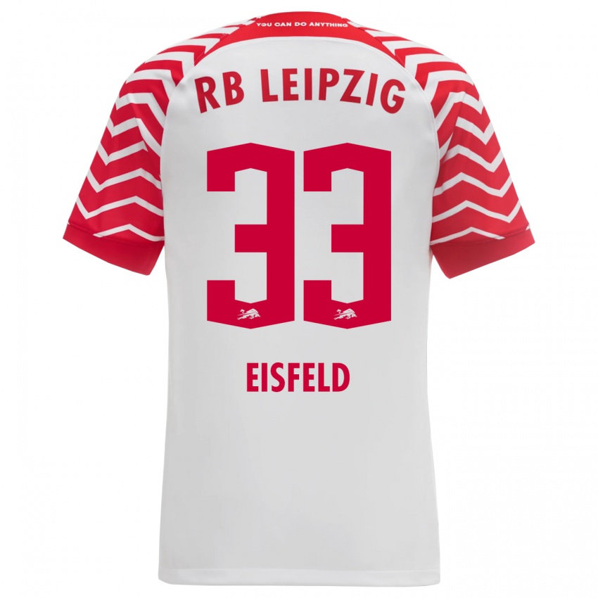 Kinder Tom Eisfeld #33 Weiß Heimtrikot Trikot 2023/24 T-Shirt