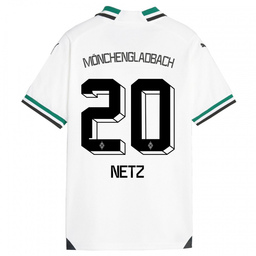 Kinder Luca Netz #20 Weiß Grün Heimtrikot Trikot 2023/24 T-Shirt