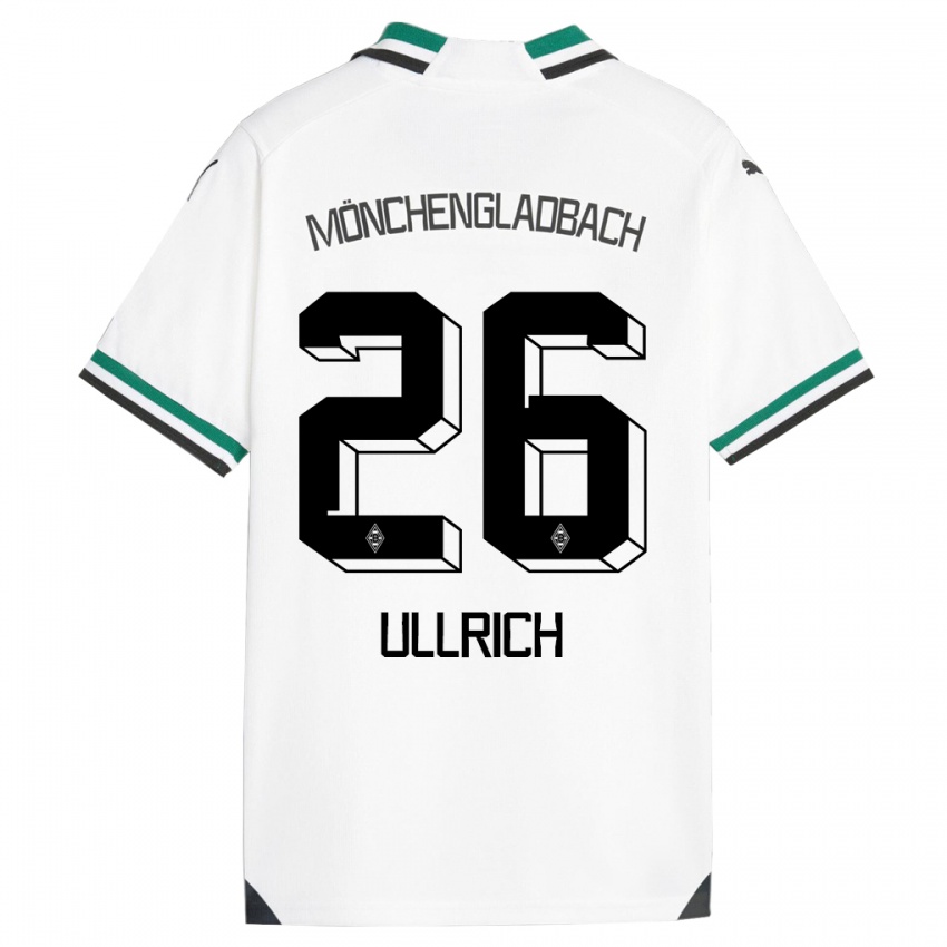 Kinder Lukas Ullrich #26 Weiß Grün Heimtrikot Trikot 2023/24 T-Shirt