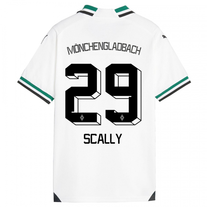 Kinder Joe Scally #29 Weiß Grün Heimtrikot Trikot 2023/24 T-Shirt