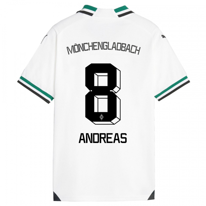 Kinder Noah Andreas #8 Weiß Grün Heimtrikot Trikot 2023/24 T-Shirt