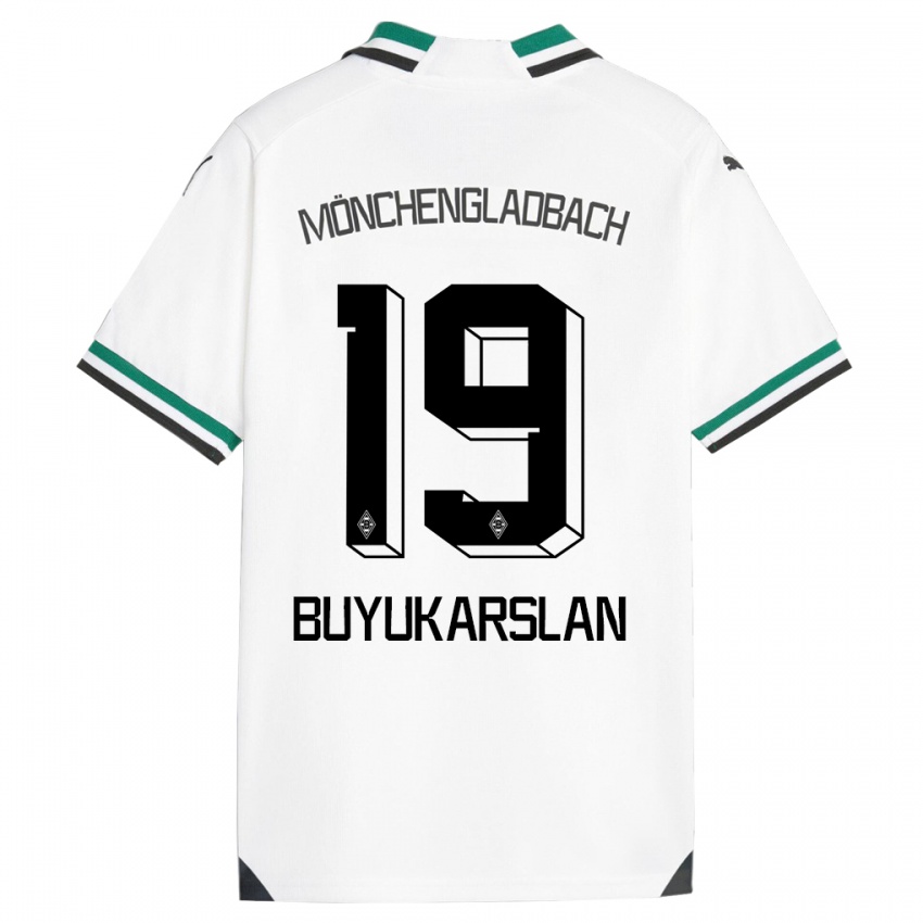 Kinder Oguzcan Büyükarslan #19 Weiß Grün Heimtrikot Trikot 2023/24 T-Shirt