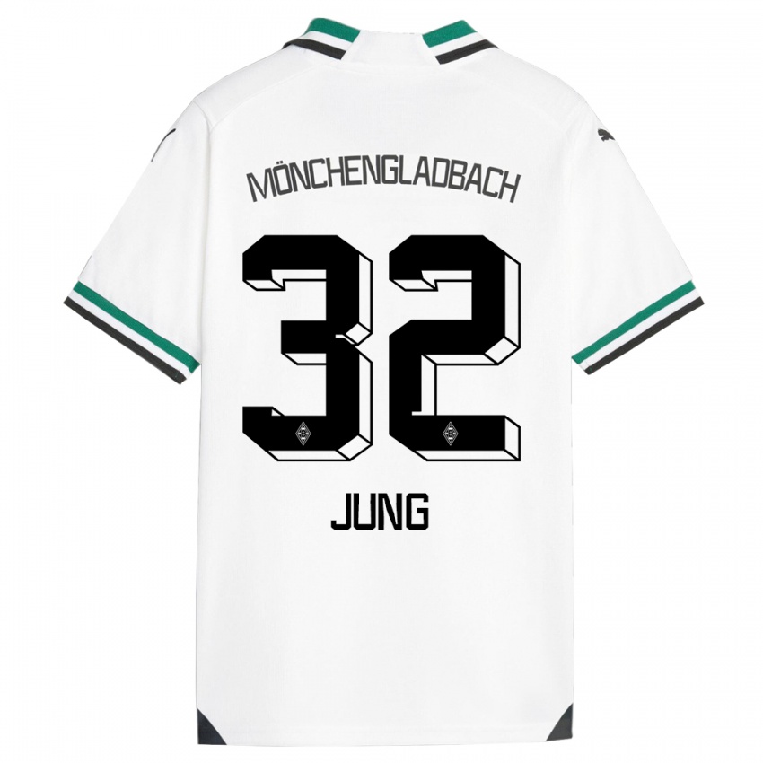 Kinder In-Gyom Jung #32 Weiß Grün Heimtrikot Trikot 2023/24 T-Shirt