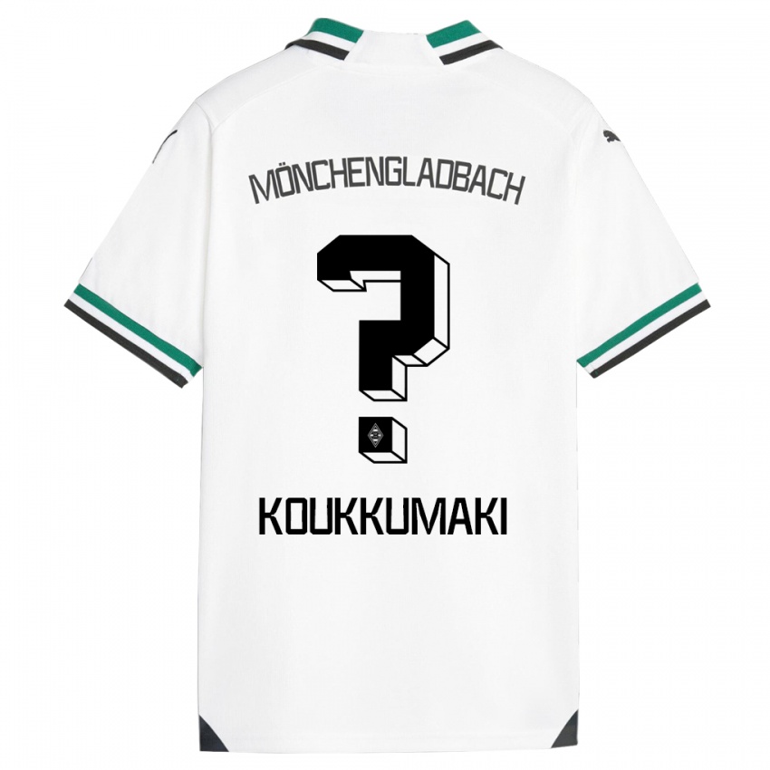 Kinder Taavi Koukkumäki #0 Weiß Grün Heimtrikot Trikot 2023/24 T-Shirt