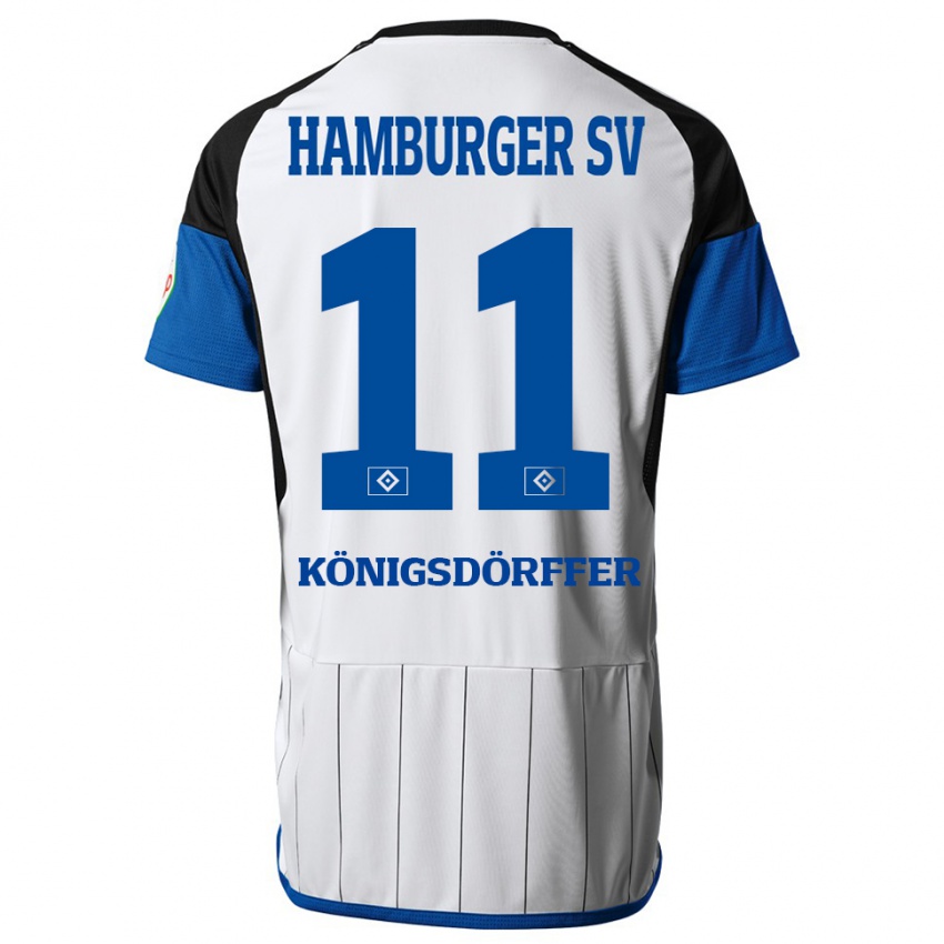 Kinder Ransford Königsdörffer #11 Weiß Heimtrikot Trikot 2023/24 T-Shirt