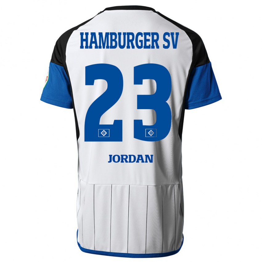 Kinder Dominik Jordan #23 Weiß Heimtrikot Trikot 2023/24 T-Shirt