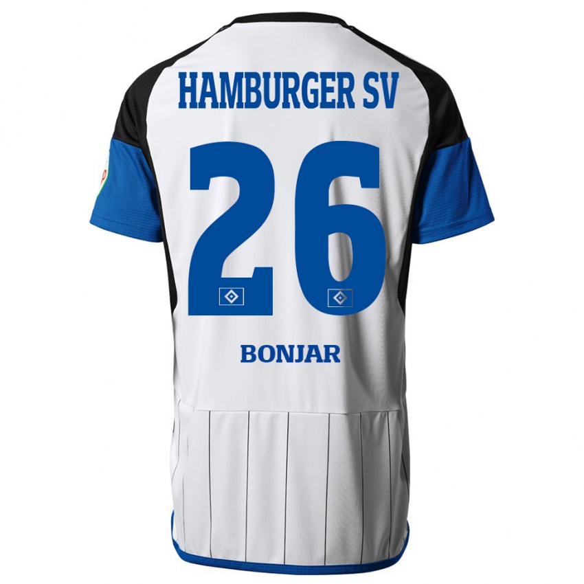 Kinder Amir Bonjar #26 Weiß Heimtrikot Trikot 2023/24 T-Shirt