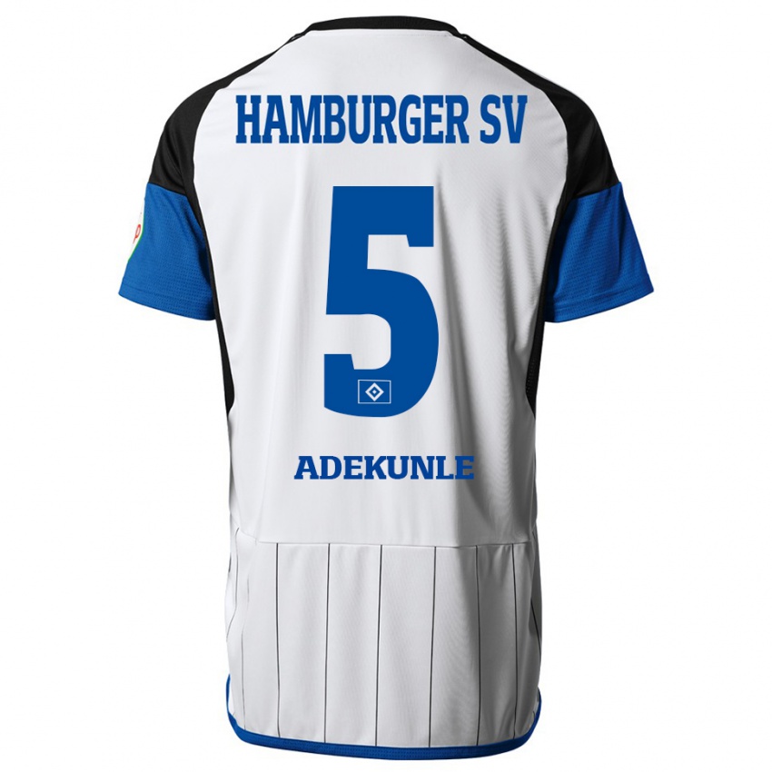 Kinder Noah Adekunle #5 Weiß Heimtrikot Trikot 2023/24 T-Shirt