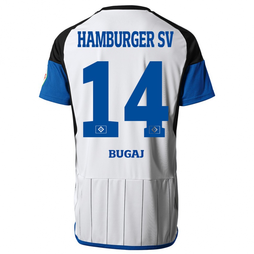 Kinder Jan-Luca Bugaj #14 Weiß Heimtrikot Trikot 2023/24 T-Shirt