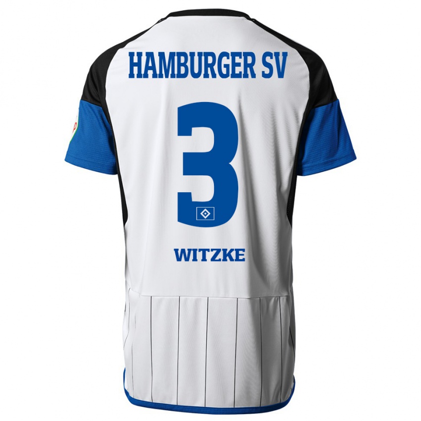 Kinder Oliver Witzke #3 Weiß Heimtrikot Trikot 2023/24 T-Shirt