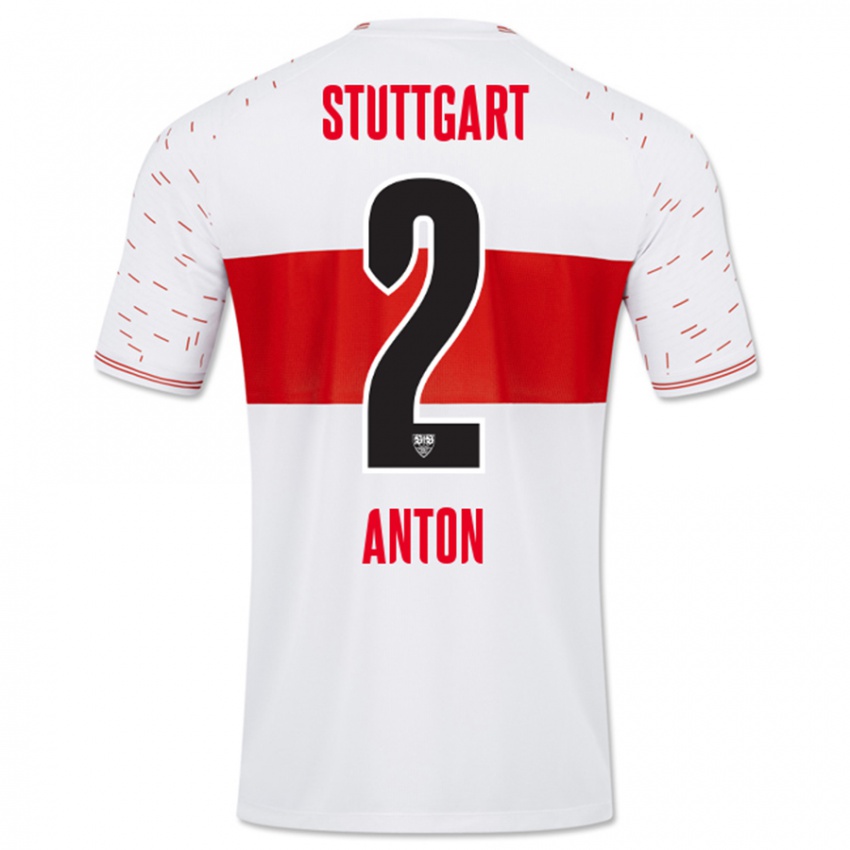 Kinder Waldemar Anton #2 Weiß Heimtrikot Trikot 2023/24 T-Shirt