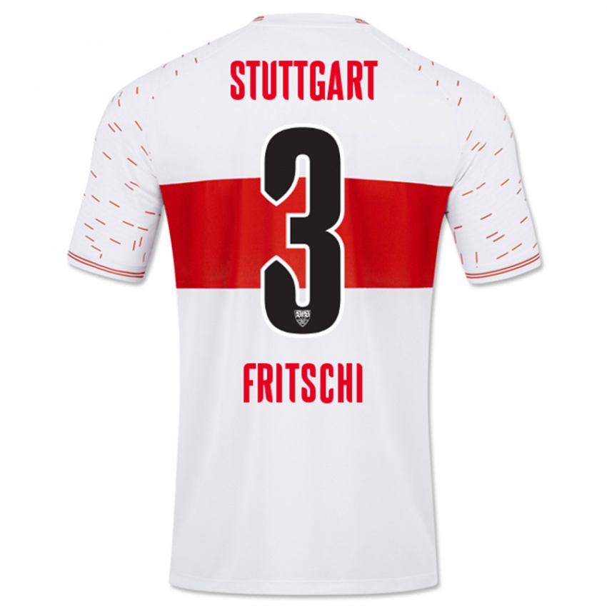 Kinder Paulo Fritschi #3 Weiß Heimtrikot Trikot 2023/24 T-Shirt