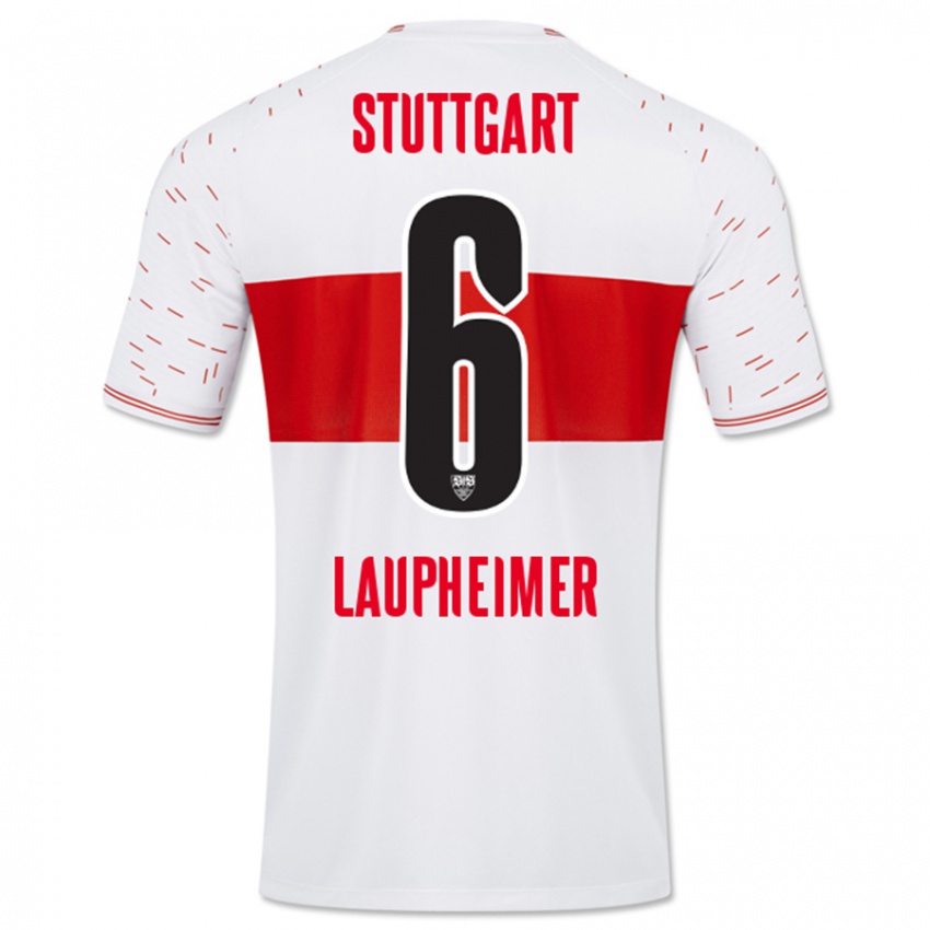 Kinder Lukas Laupheimer #6 Weiß Heimtrikot Trikot 2023/24 T-Shirt