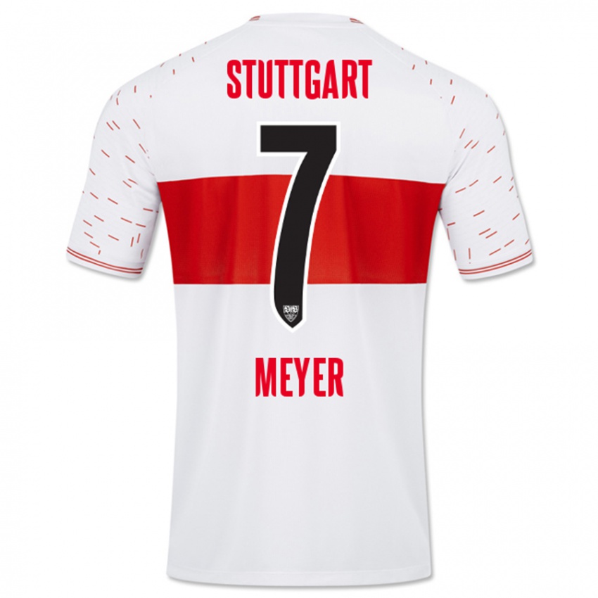 Kinder Jordan Meyer #7 Weiß Heimtrikot Trikot 2023/24 T-Shirt