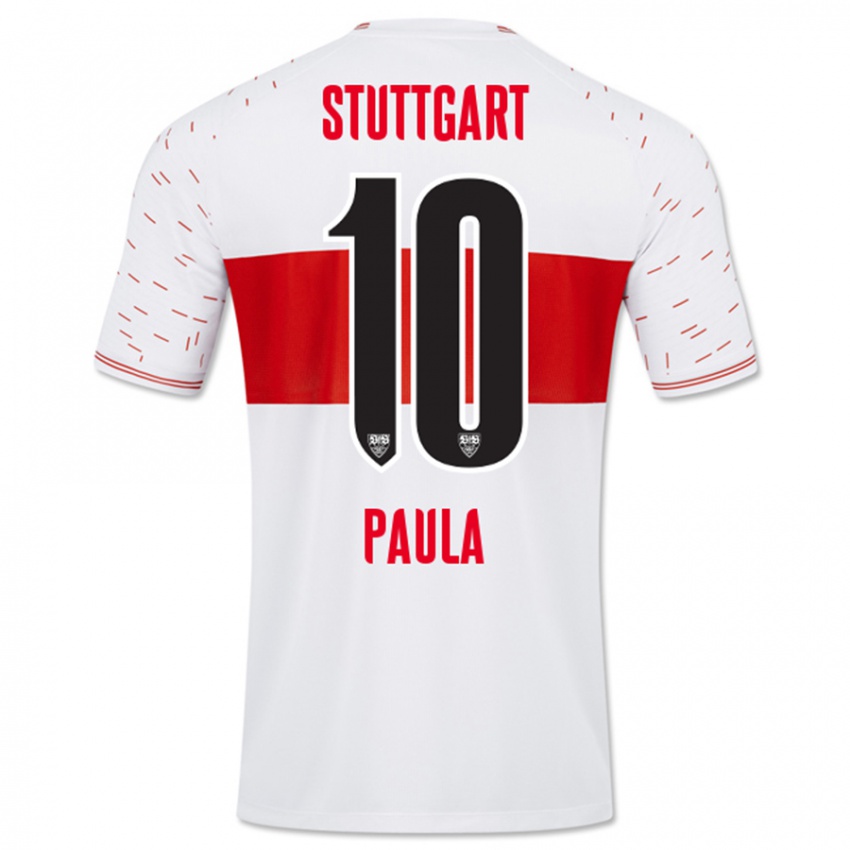 Kinder Raul Paula #10 Weiß Heimtrikot Trikot 2023/24 T-Shirt