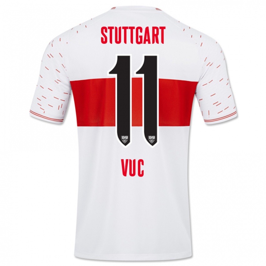 Kinder Patrick Vuc #11 Weiß Heimtrikot Trikot 2023/24 T-Shirt