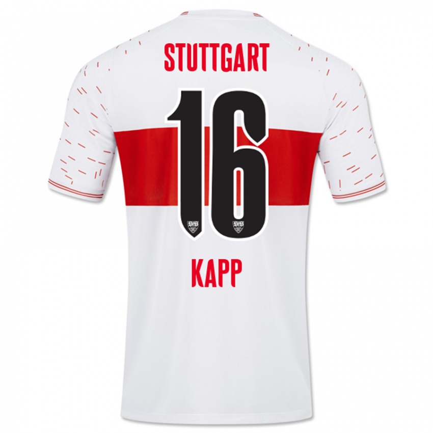 Kinder Patrick Kapp #16 Weiß Heimtrikot Trikot 2023/24 T-Shirt