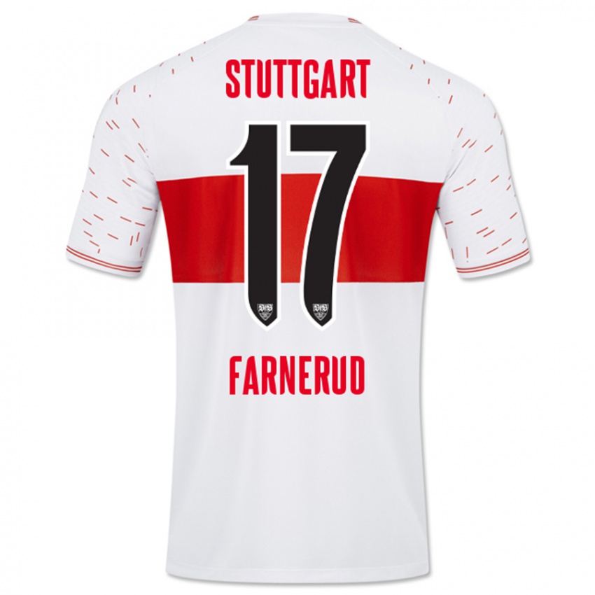 Kinder Colin Farnerud #17 Weiß Heimtrikot Trikot 2023/24 T-Shirt